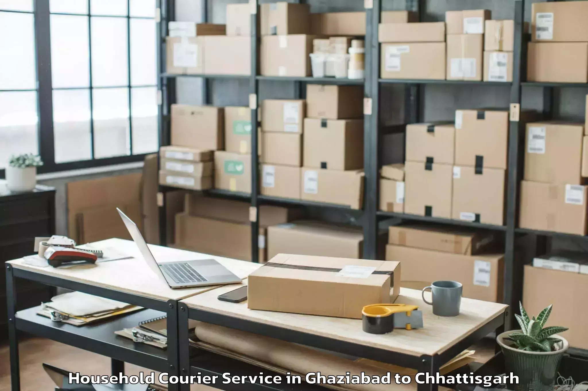 Hassle-Free Ghaziabad to Raigarh Household Courier